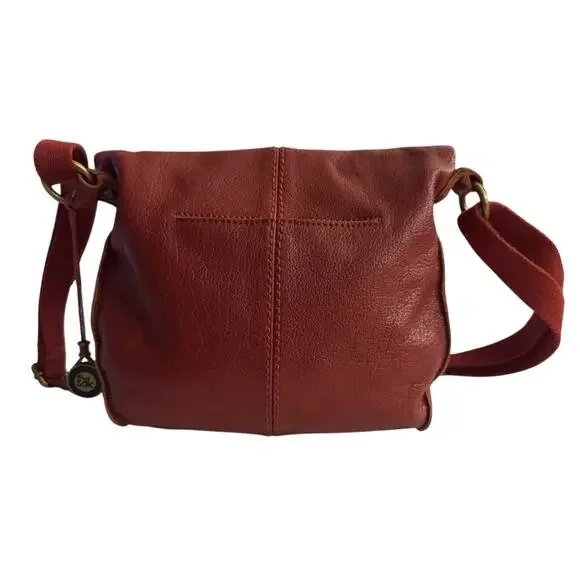 The Sak Silverlake Red Leather Crossbody Shoulder Bag Studs Boho Moto Fob Charm - Picture 7 of 16